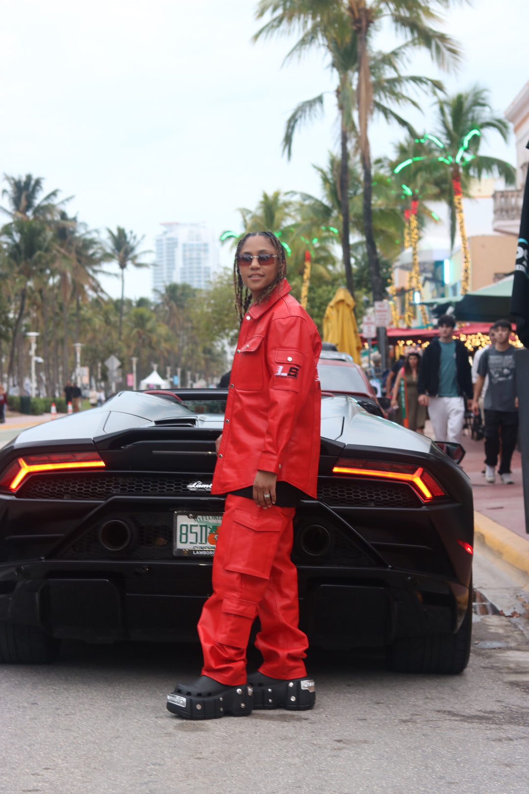 Extreme Racing Fiery Red Jacket & Stacked Pants Set