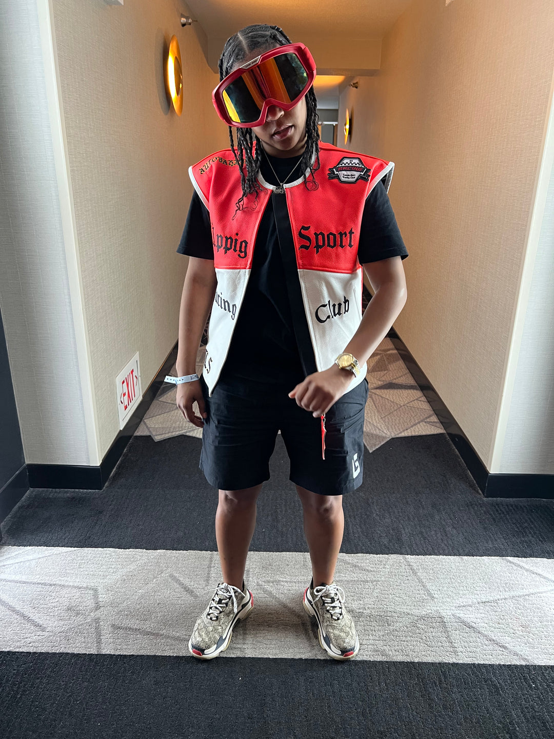 Lavish "üppig" Sport Racing Company Leather Vest