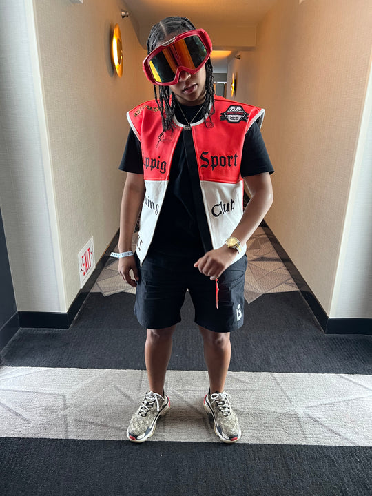 Lavish "üppig" Sport Racing Company Leather Vest