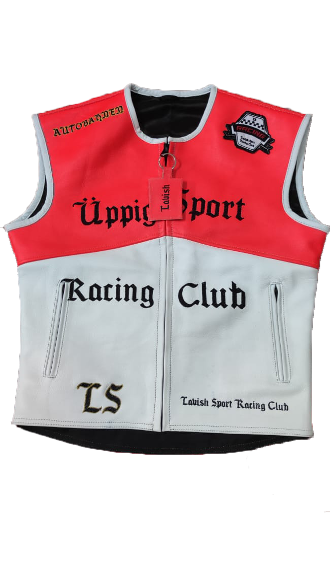 Lavish "üppig" Sport Racing Company Leather Vest