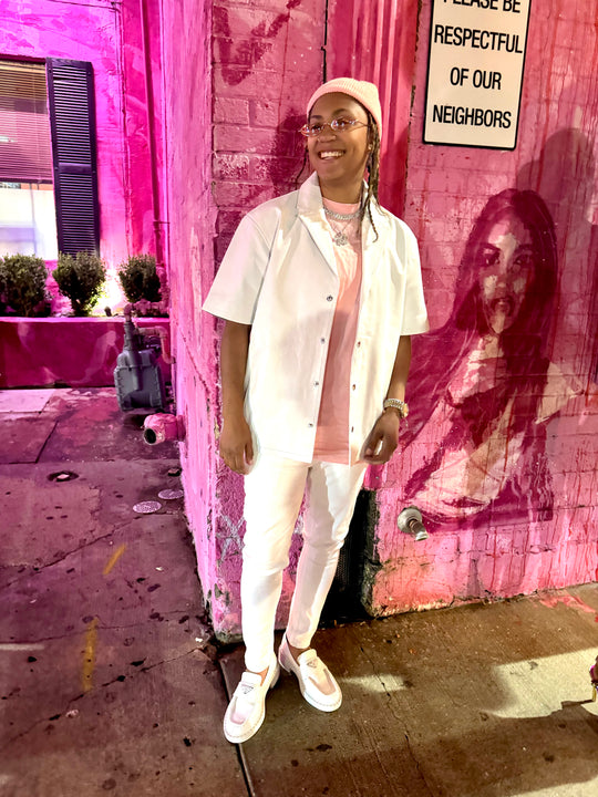 Motor Luxe Leather Button Shirt