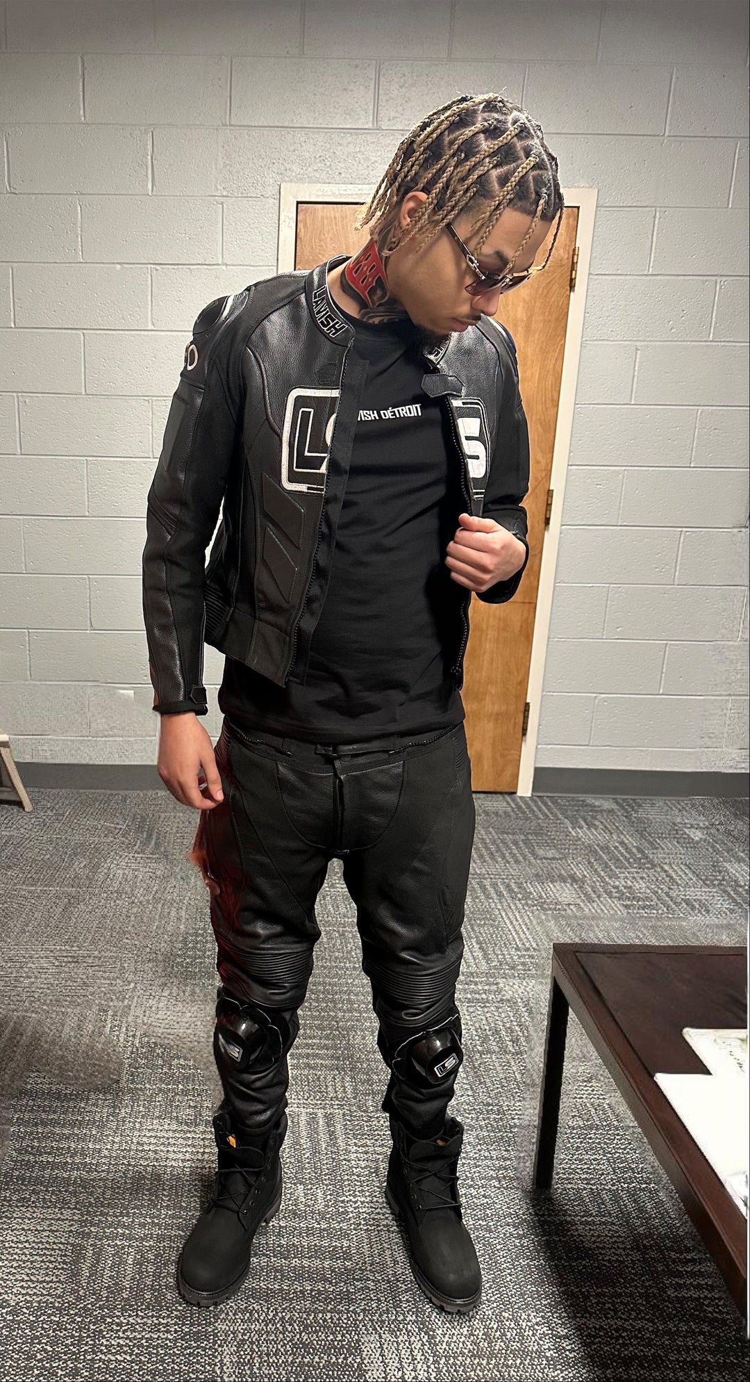 Pressure Racing Leather Moto Jacket