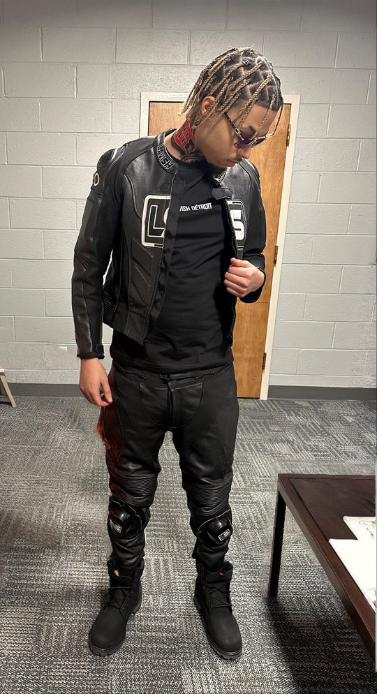 Pressure Racing Leather Moto Jacket