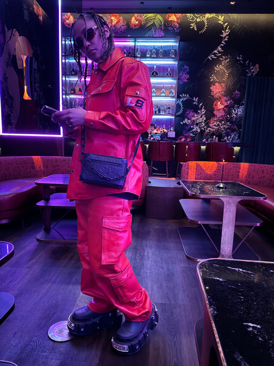 Extreme Racing Fiery Red Jacket & Stacked Pants Set