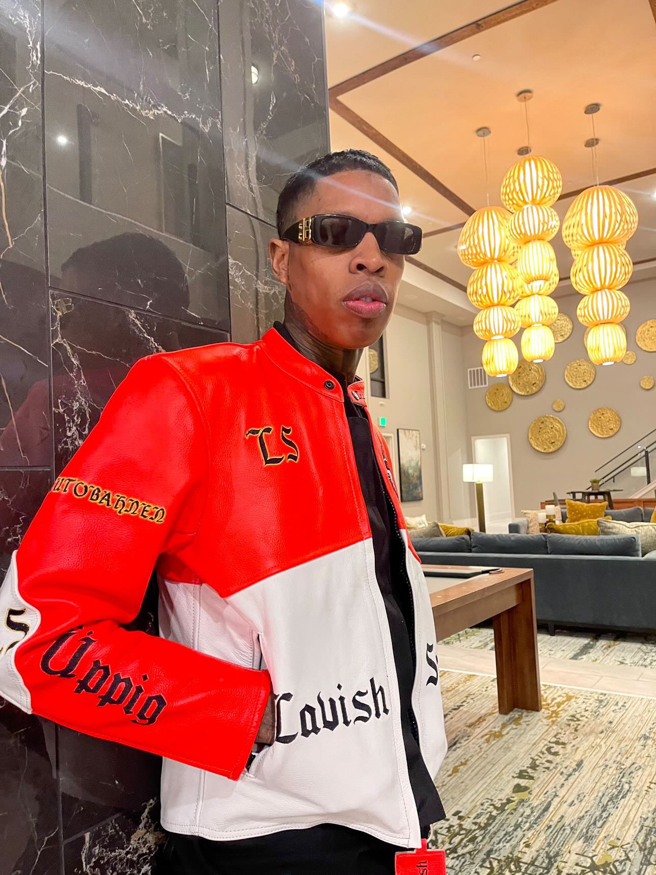 Lavish "üppig" Sport Racing Team Leather Jacket