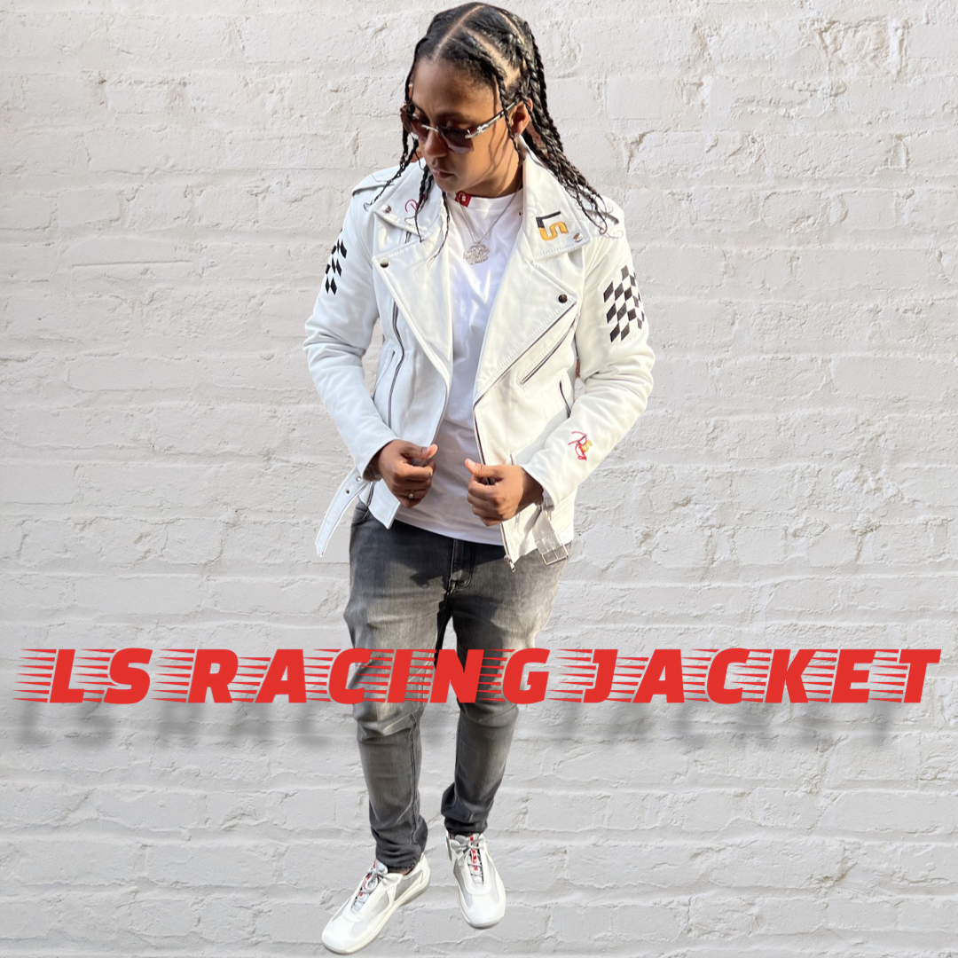 Leather jacket top white company